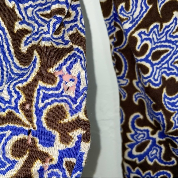 Tory Burch Flawed Wool Button-Down V-Neck 3/4 Sleeve Cardigan Sweater - Picture 11 of 11